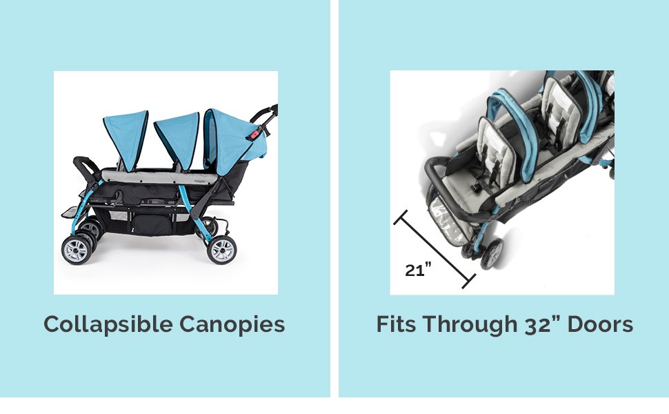 Best Strollers for Triplets with Car Seats